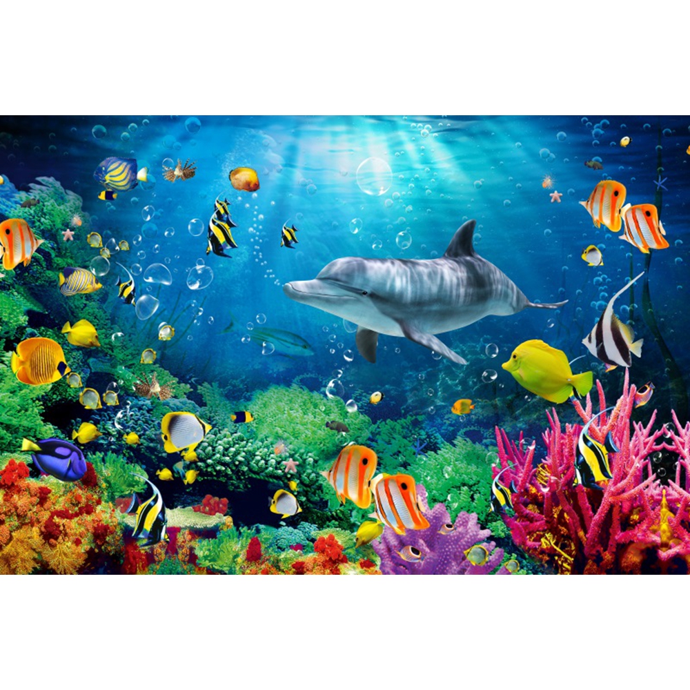 Underwater World Backdrop Unde – обзор и цена Aquarium Marine World