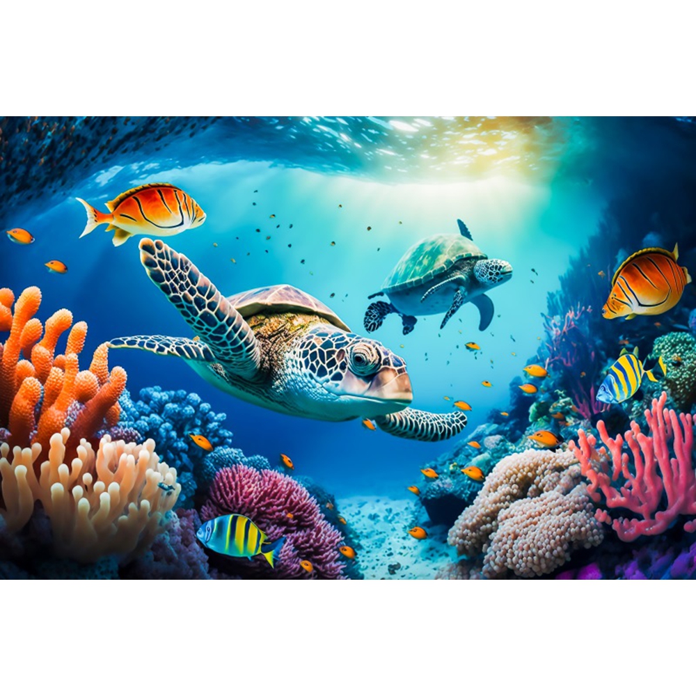 Underwater World Backdrop Unde – обзор и цена Aquarium Marine World