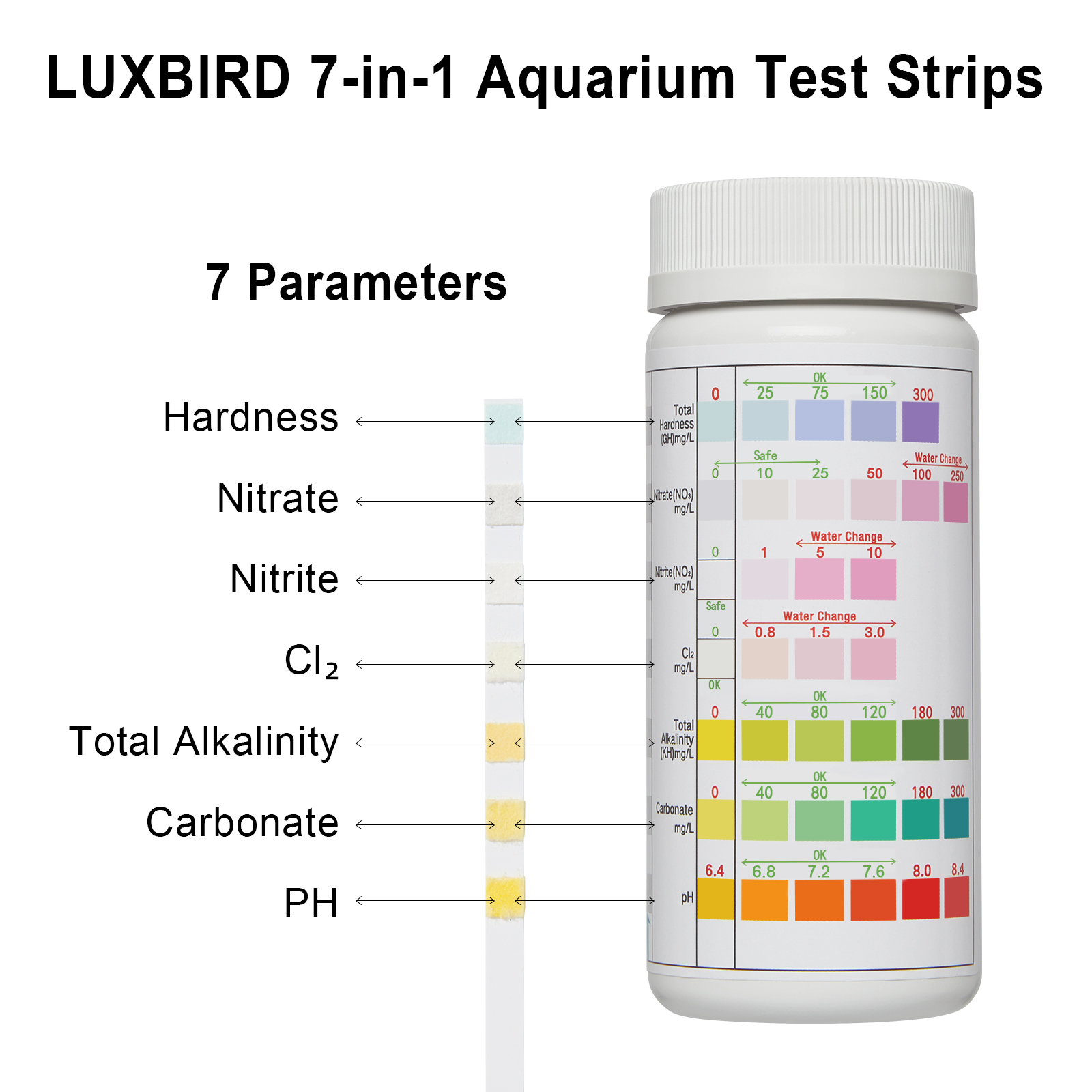 LUXBIRD 100pcs Aquarium Test S – обзор и цена Marine Aquarium Water Test Kit