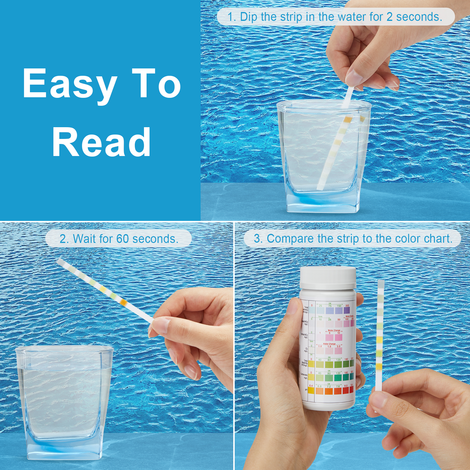LUXBIRD 100pcs Aquarium Test S – обзор и цена Marine Aquarium Water Test Kit