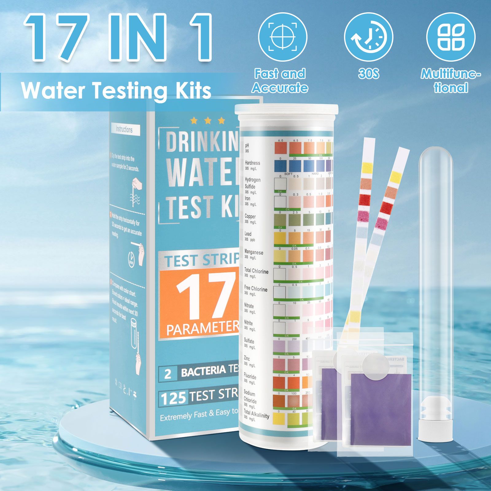 100/125Pc Aquarium Test Strips – обзор и цена Marine Aquarium Water Test Kit