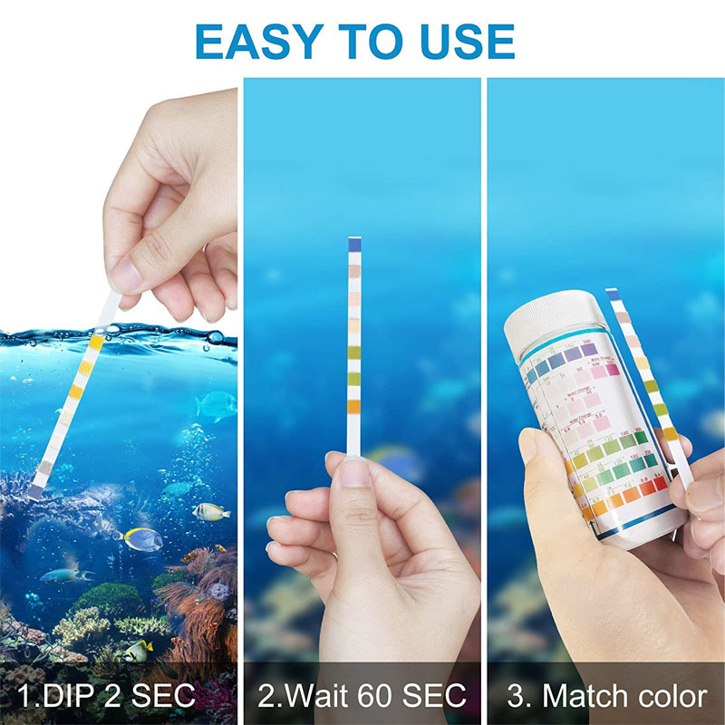 7-IN-1 Aquarium Test Strips 10 – обзор и цена Marine Aquarium Water Test Kit