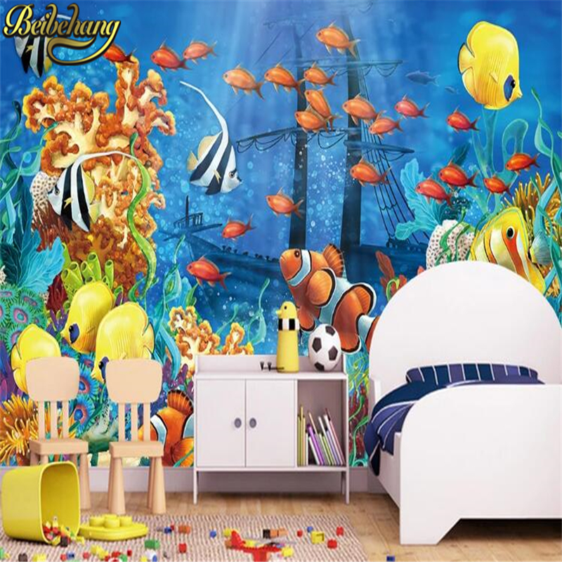 Large murals Wallpaper Cartoon – обзор и цена Aquarium Marine World