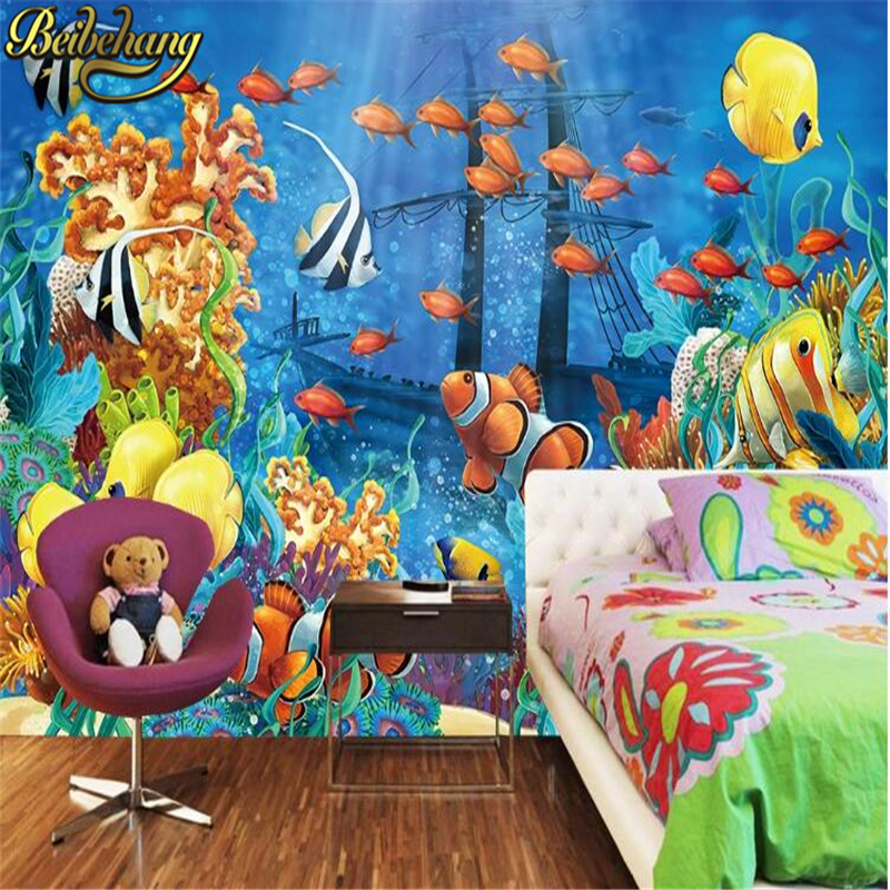 Large murals Wallpaper Cartoon – обзор и цена Aquarium Marine World
