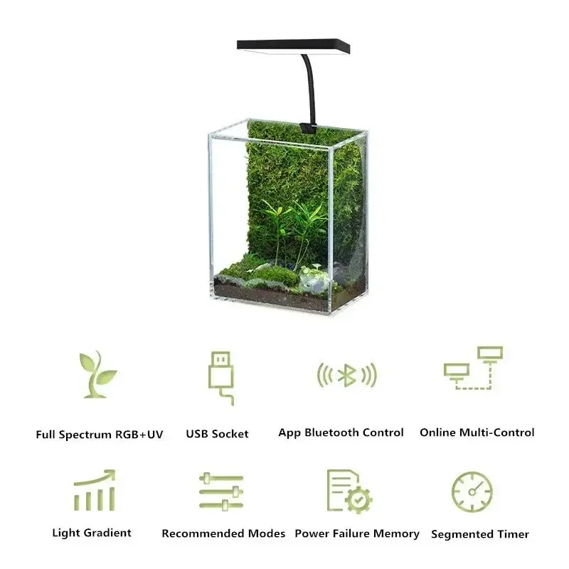 WEEK AQUA Mini 9 Pro USB Nano  – обзор и цена Marine Aquarium Led