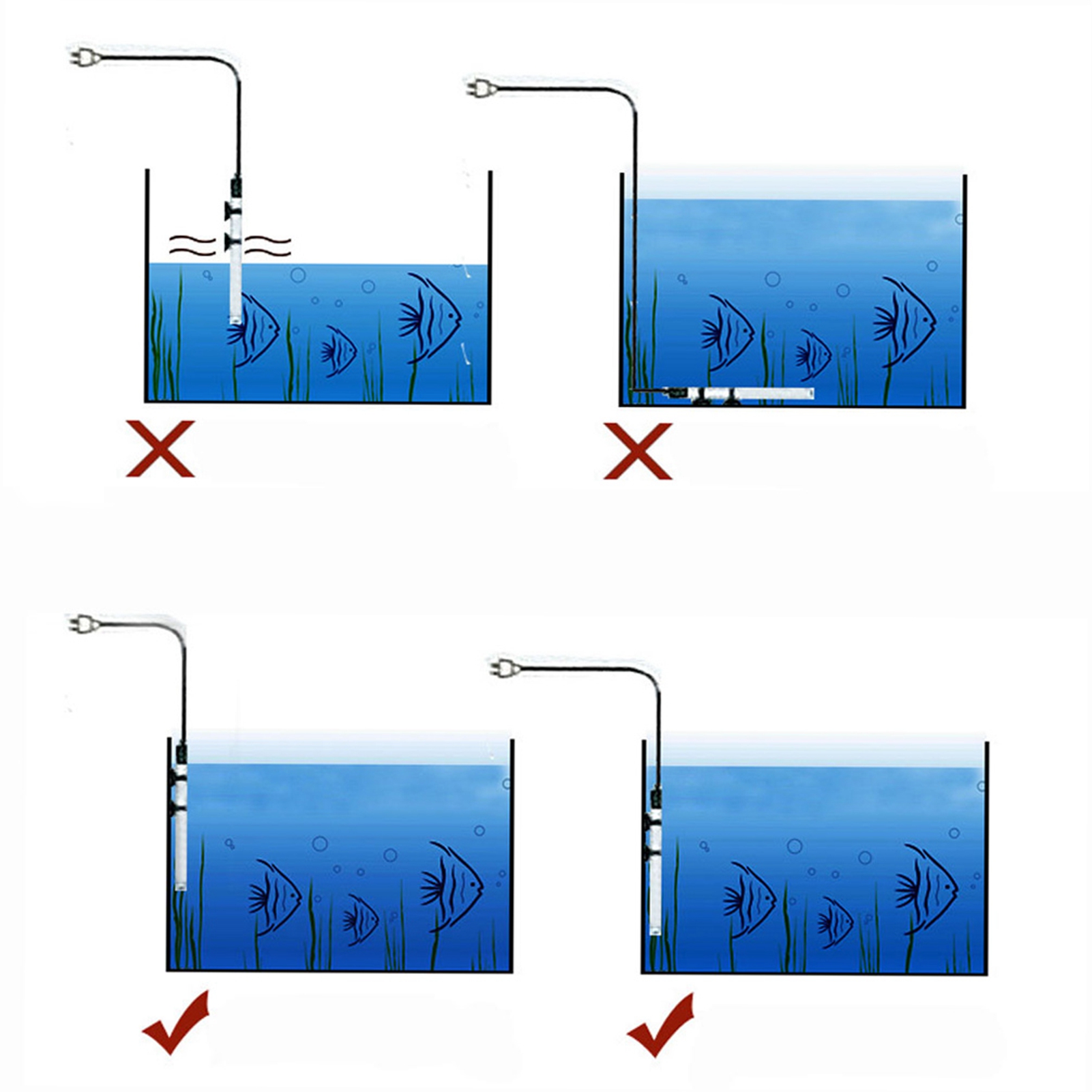 Submersible Heater Heating Rod – обзор и цена Marine Aquarium Led