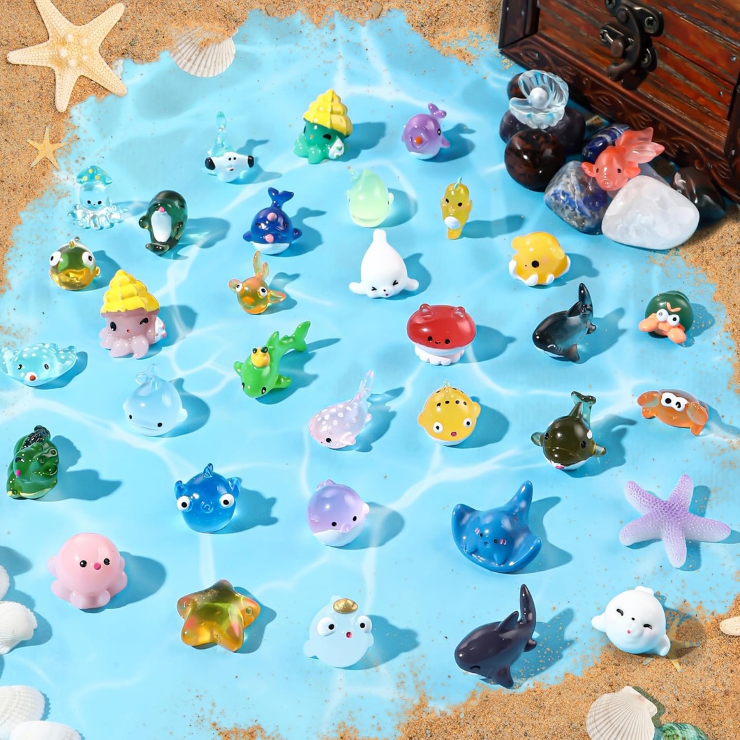 Mini Ocean Animals Resin Figur – обзор и цена Aquarium Marine World