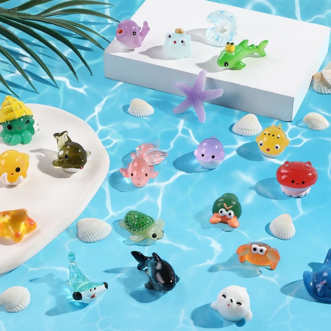 Mini Ocean Animals Resin Figur – обзор и цена Aquarium Marine World