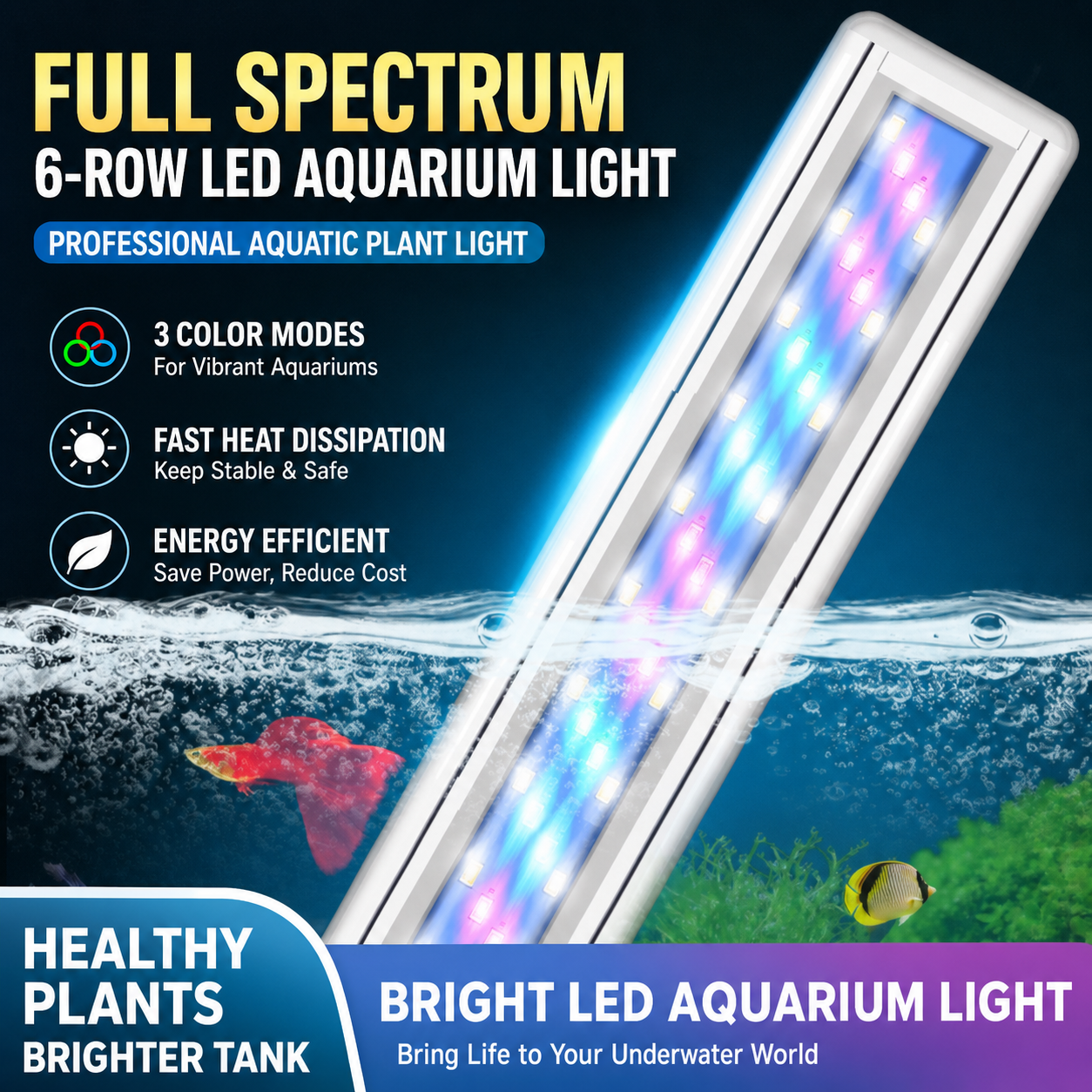 220V LED Aquarium Plant Light  – обзор и цена Marine Aquarium Led