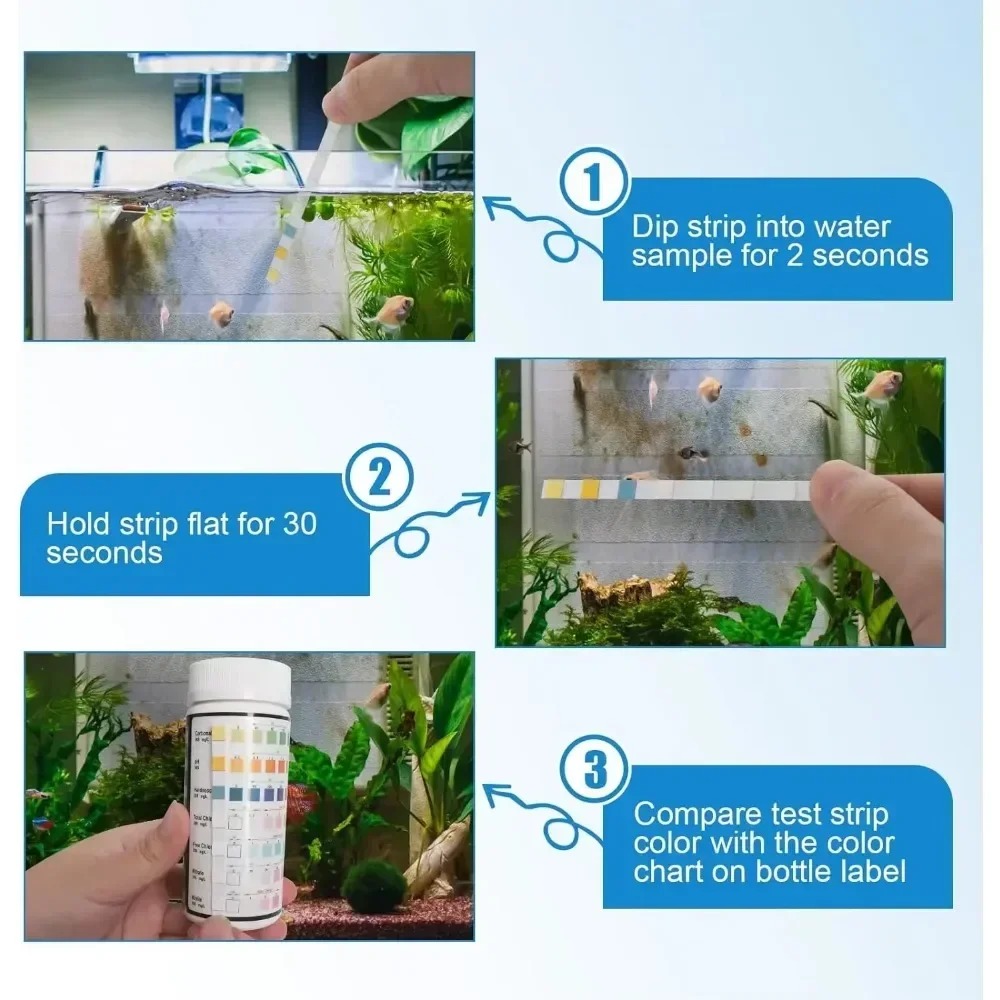 Aquarium Test Strip  PH Qualit – обзор и цена Marine Aquarium Water Test Kit