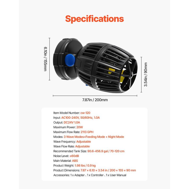 Marine Water Circulator 2113 G – обзор и цена Marine Aquarium Design
