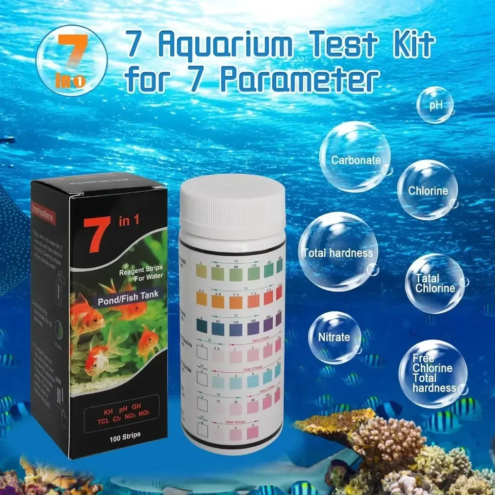 Aquarium Test Strip  Freshwate – обзор и цена Marine Aquarium Water Test Kit